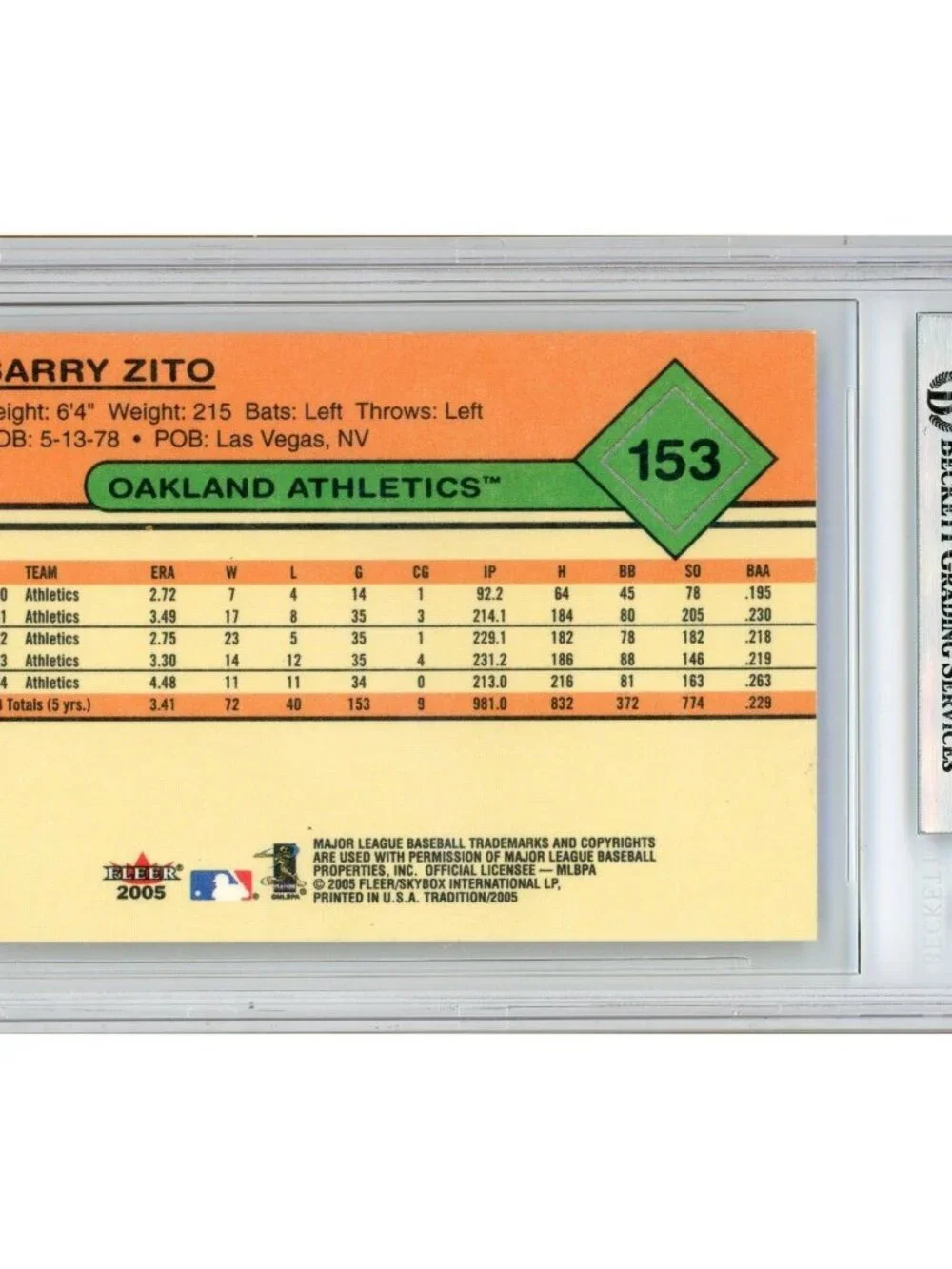 fleer barry zito